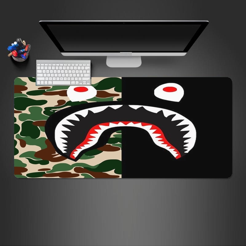 Tapis de souris géant Shark Bape Camo Military Bicolor