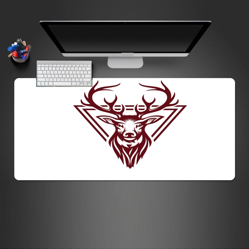 Tapis Vintage deer hunter logo