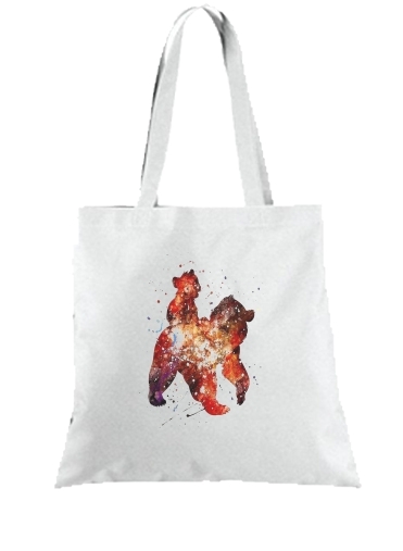 Tote Brother Bear Watercolor