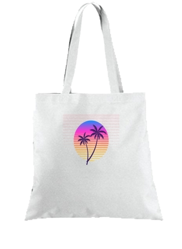 Tote Classic retro 80s style tropical sunset