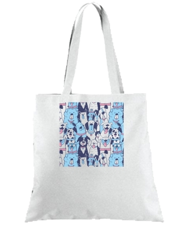 Tote Dogs seamless pattern