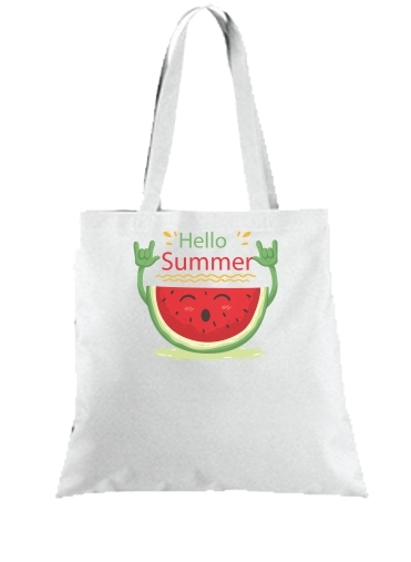 Tote Summer pattern with watermelon