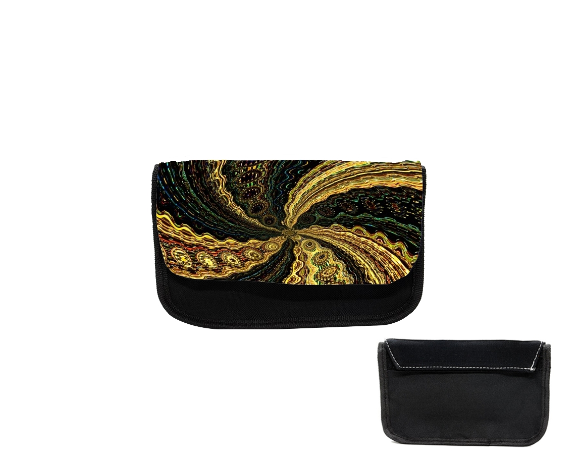 Trousse Twirl and Twist black and gold