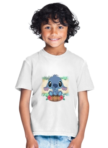 T-shirt Enfant Blanc Aloha