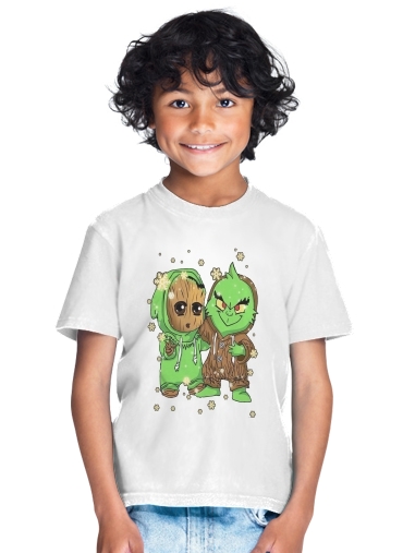 T-shirt Baby Groot and Grinch Christmas