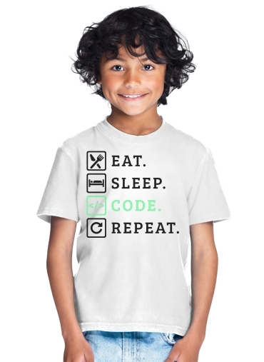 T-shirt Eat Sleep Code Repeat