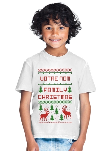 T-shirt Esprit de Noel avec nom personnalisable