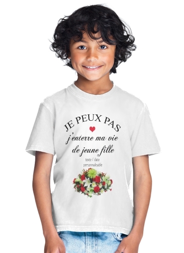 T-shirt EVJF Cadeau enterrement vie de jeune fille personnalisable avec date ou texte