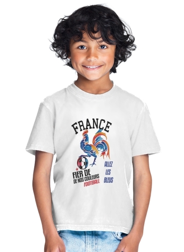 T-shirt France Football Coq Sportif Fier de nos couleurs Allez les bleus
