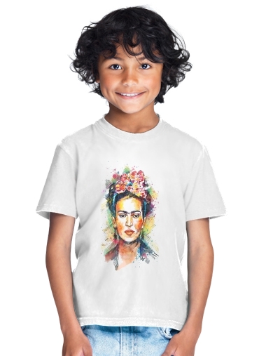 T-shirt Enfant Blanc Frida Kahlo