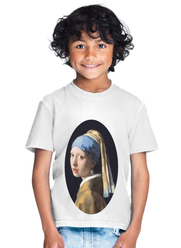 T-shirt Enfant Blanc Girl with a Pearl Earring