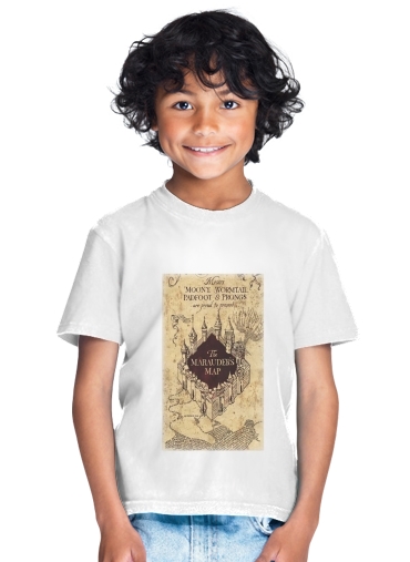 T-shirt Enfant Blanc Carte Marauder Navigation