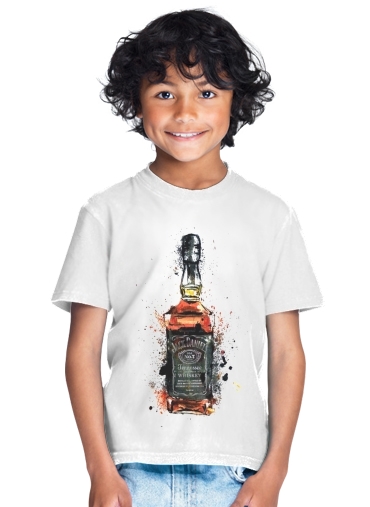 T-shirt Enfant Blanc Jack Daniels Fan Design