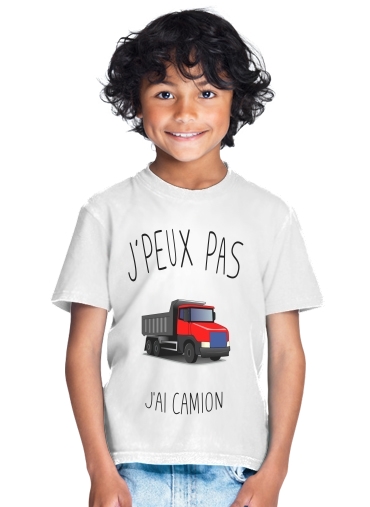 T-shirt Je peux pas j'ai camion enfant à petits prix