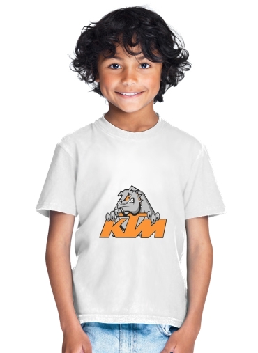 T-shirt Enfant Blanc KTM Racing Orange And Black