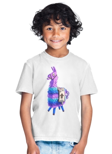 T-shirt Enfant Blanc Lama Fortnite