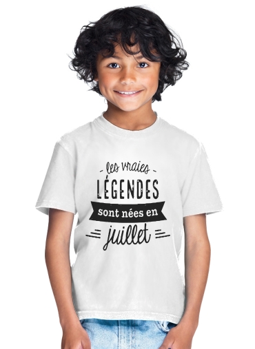 T-shirt Les vraies légendes sont nées en juillet