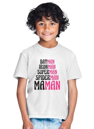 T-shirt Maman Super heros