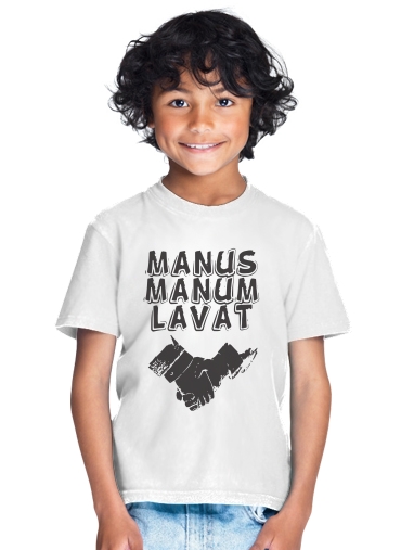 T-shirt Manus manum lavat