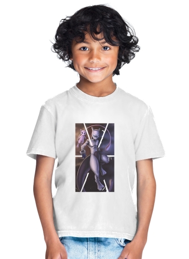 T-shirt Mew And Mewtwo Fanart