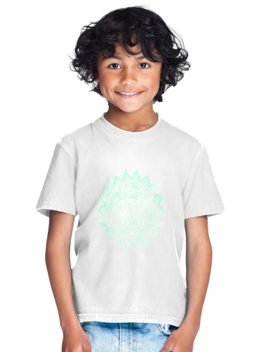 T-shirt Mint Bohemian Flower Mandala