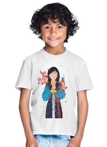 T-shirt Mulan Princess Watercolor Decor