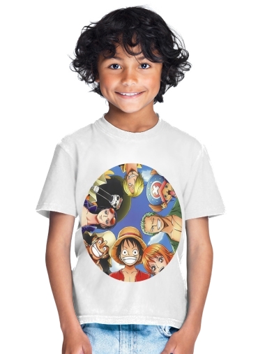 T-shirt Enfant Blanc One Piece Equipage