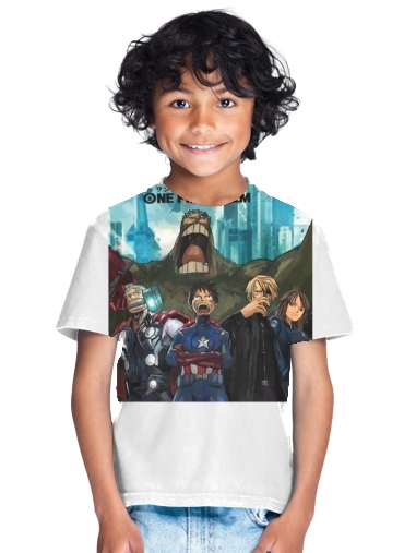 T-shirt One Piece Mashup Avengers