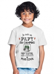 tshirt-enfant-blanc Papy en camping car
