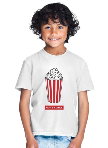 T-shirt Popcorn movie and chill