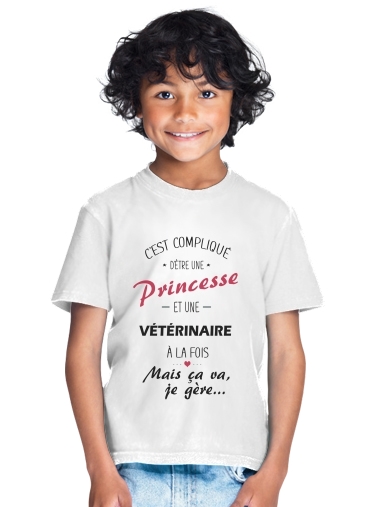 T-shirt C'est compliqué d'être une princesse et vétérinaire à la fois