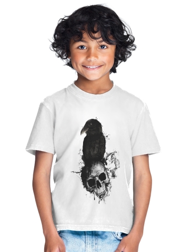 T-shirt Raven and Skull