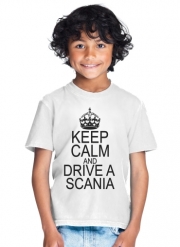 tshirt-enfant-blanc Scania Track