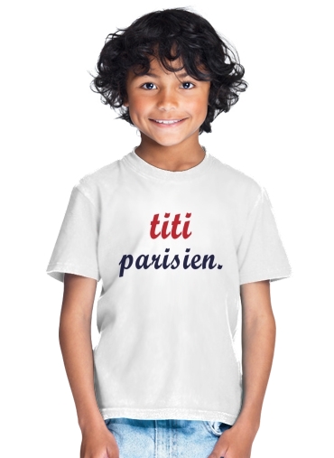 T-shirt Enfant Blanc titi parisien