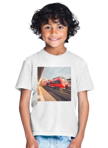 T-shirt Train rouge a grande vitesse