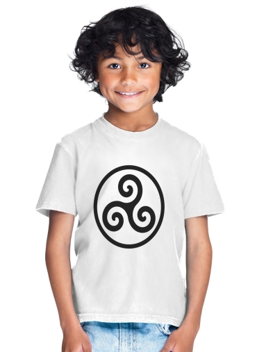 T-shirt Enfant Blanc Triskel Symbole