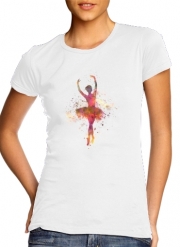 tshirt-femme-blanc Ballerina Ballet Dancer