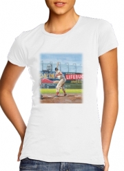 tshirt-femme-blanc Baseball Painting