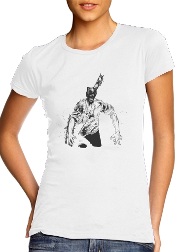 T-shirt chainsaw man black and white
