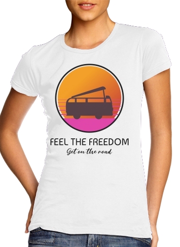 T-shirt Feel The freedom on the road