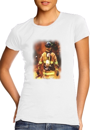 T-shirt Pompier Feu et Flamme