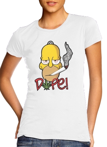 T-shirt Homer Dope Weed Smoking Cannabis