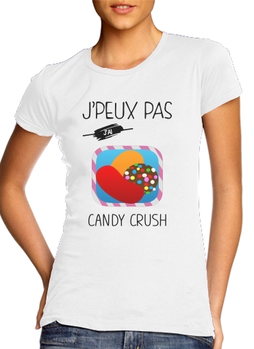 T-shirt Je peux pas j'ai candy crush