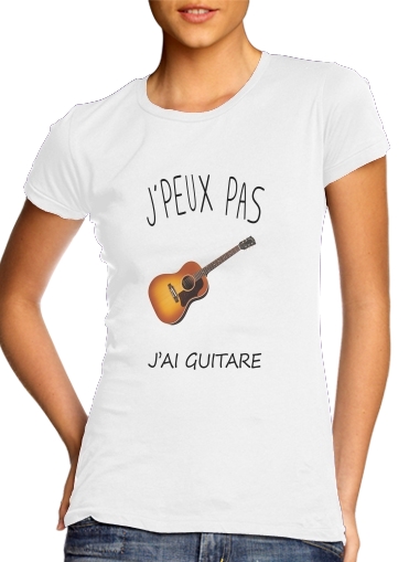 T-shirt Je peux pas j'ai guitare