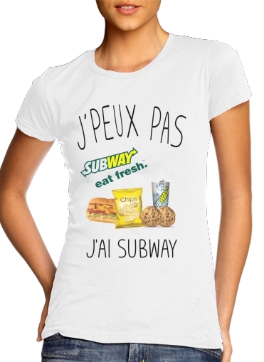T-shirt Je peux pas j'ai subway