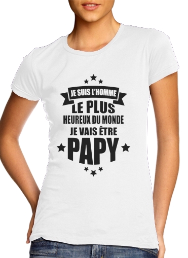 T-shirt Je vais être Papy - Idée cadeau naissance - Annonce grand père