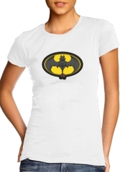 tshirt-femme-blanc Krokmou x Batman