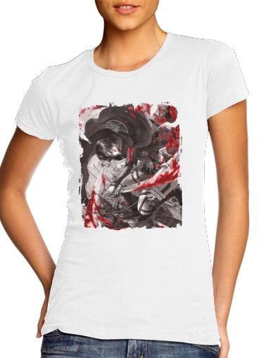 T-shirt Livai Ackerman Black And White