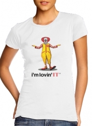 tshirt-femme-blanc Mcdonalds Im lovin it - Clown Horror