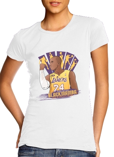 T-shirt Femme Col rond manche courte Blanc NBA Legends: Kobe Bryant